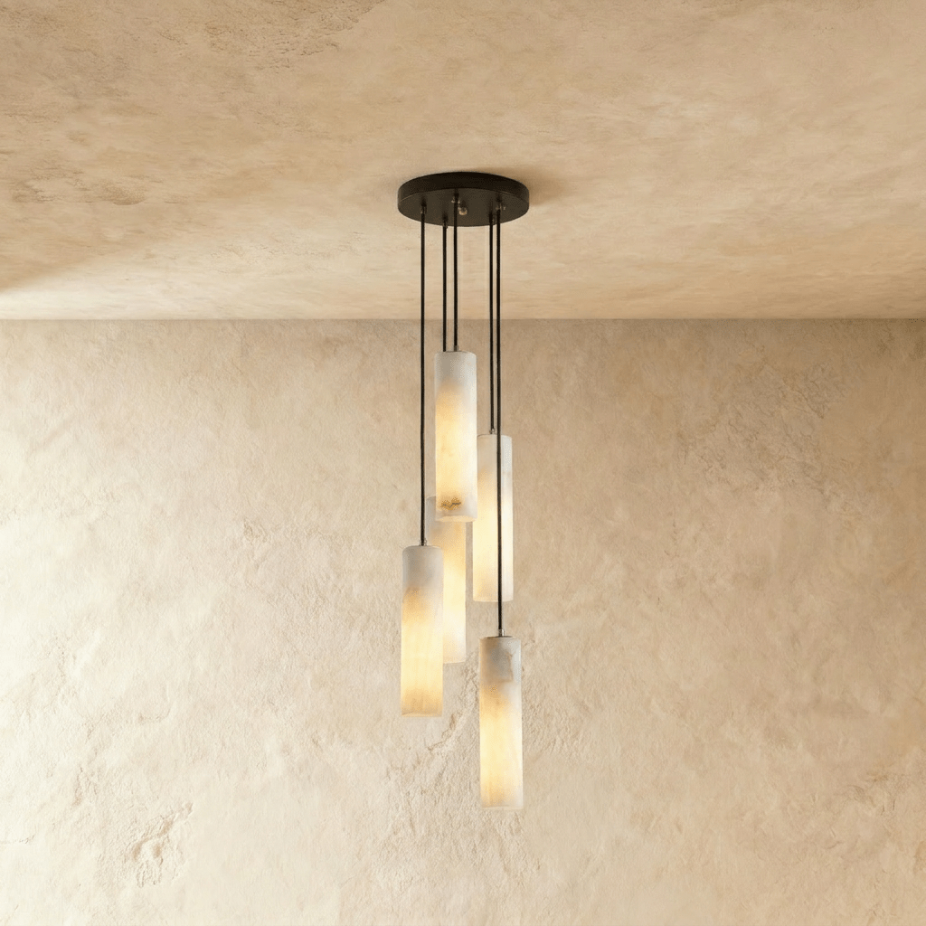 Entokei Alabaster Chandelier Light