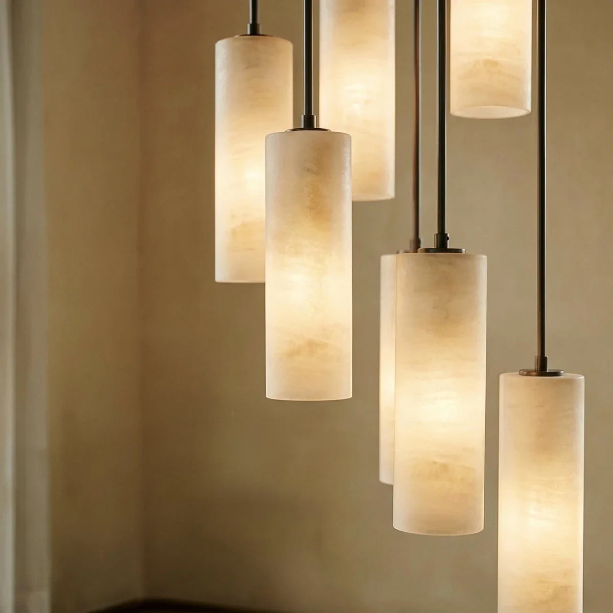 Entokei Alabaster Chandelier Light