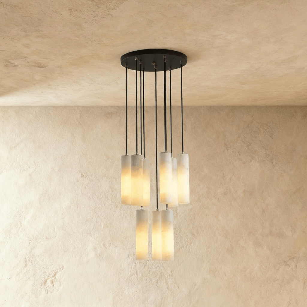 Entokei Alabaster Chandelier Light