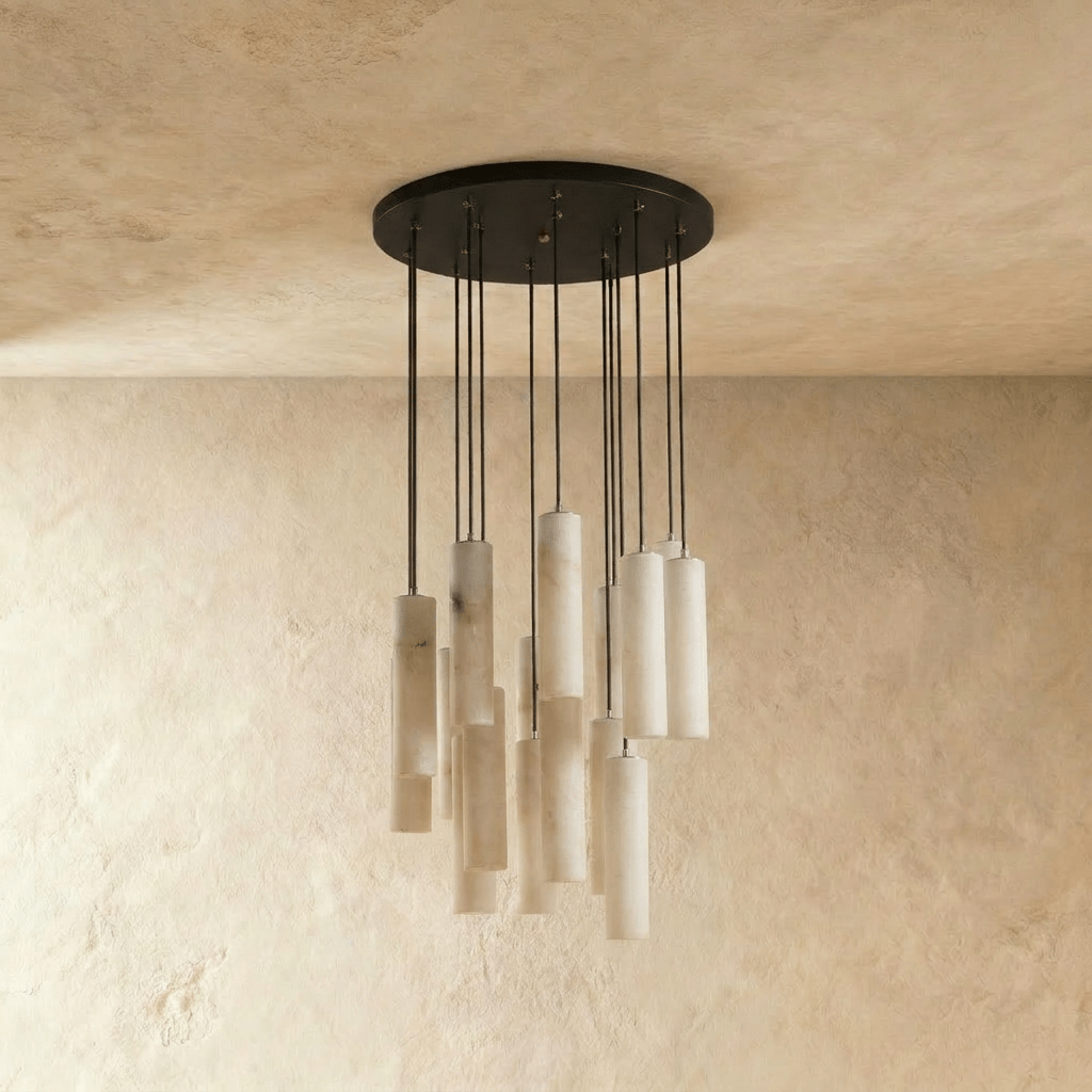 Entokei Alabaster Chandelier Light