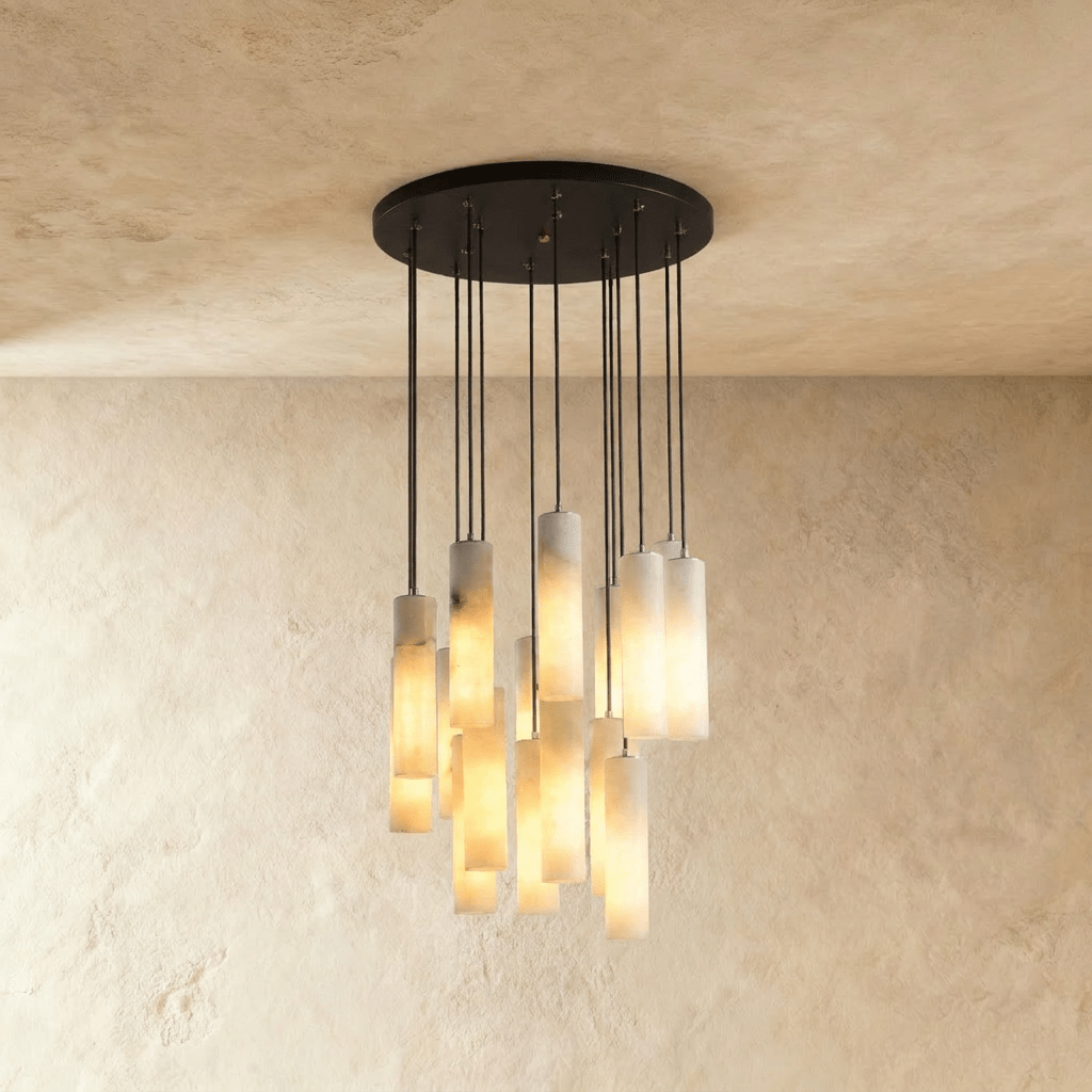 Entokei Alabaster Chandelier Light