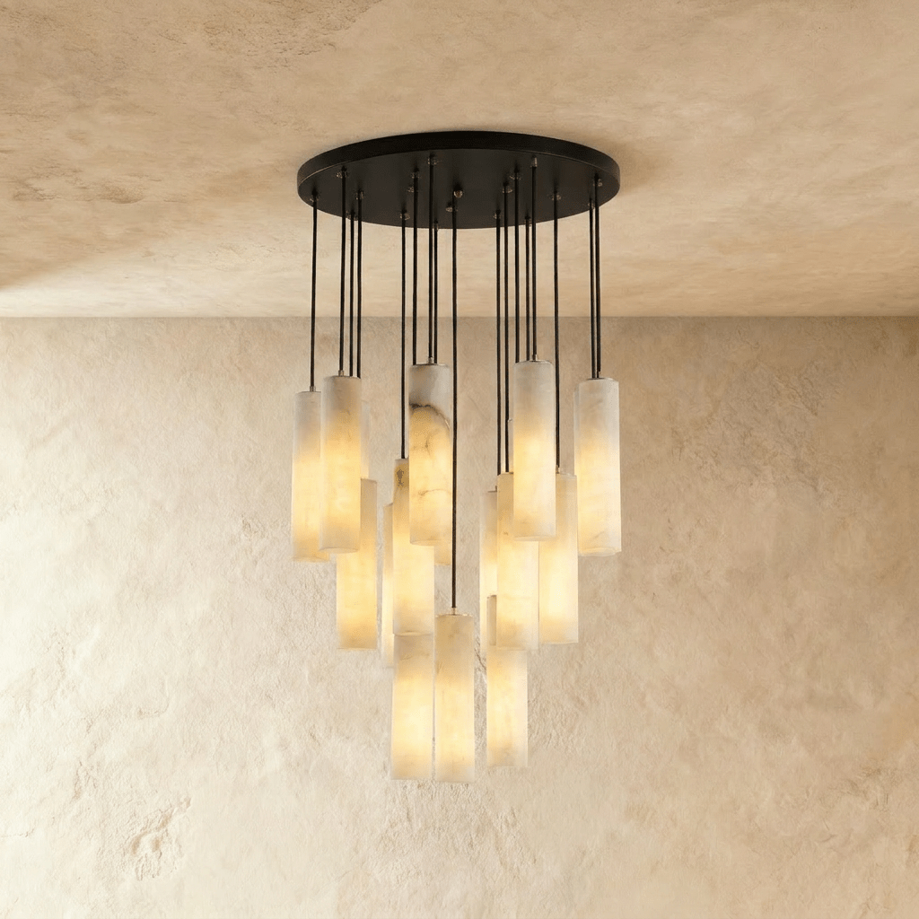 Entokei Alabaster Chandelier Light
