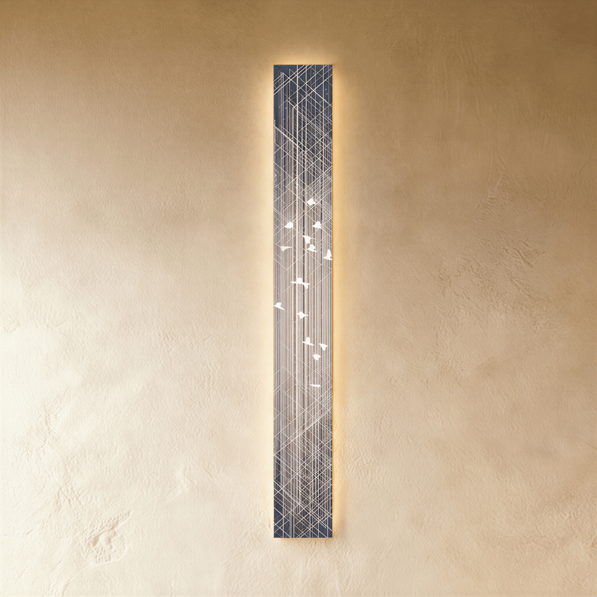 Etched Steel Illuminated Art