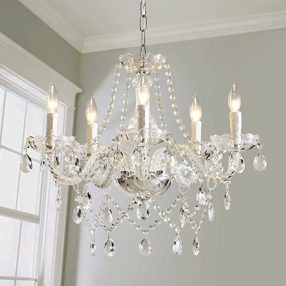 Five-Light European Crystal Chandelier / Crystal Chandelier 5 Heads / US