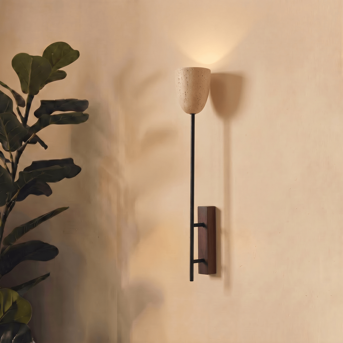 Flanso Travertine Wall Lamp