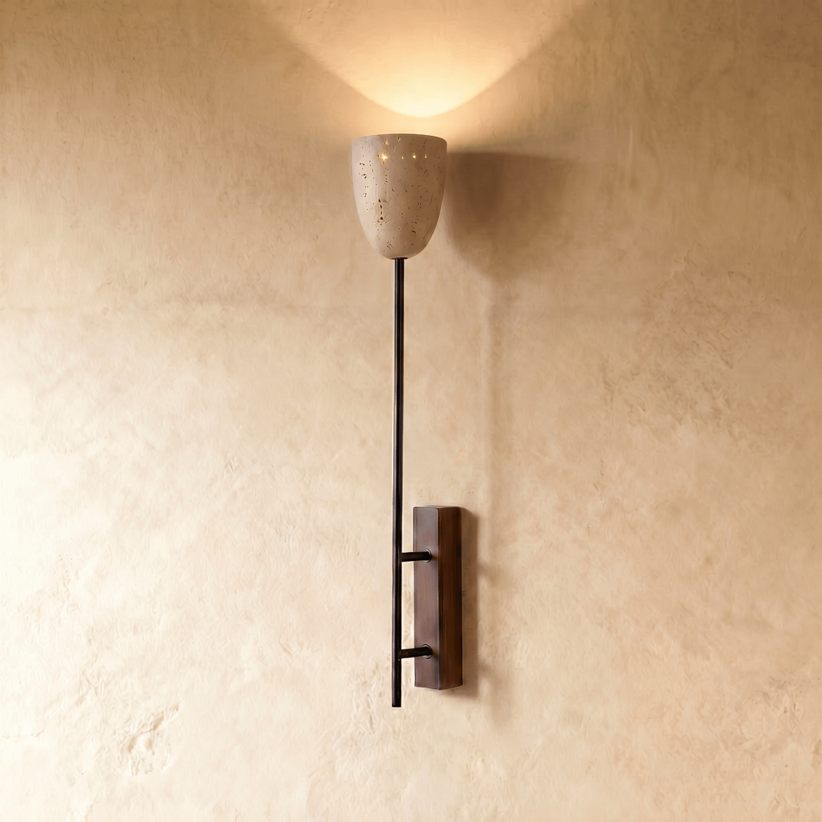 Flanso Travertine Wall Lamp