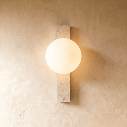 Fyris Travertine Wall Lamp