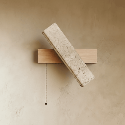 Glimra Travertine Wall Lamp