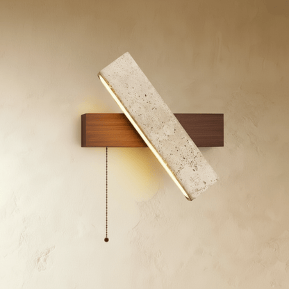 Glimra Travertine Wall Lamp