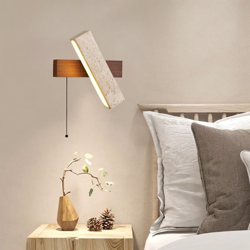 Glimra Travertine Wall Lamp