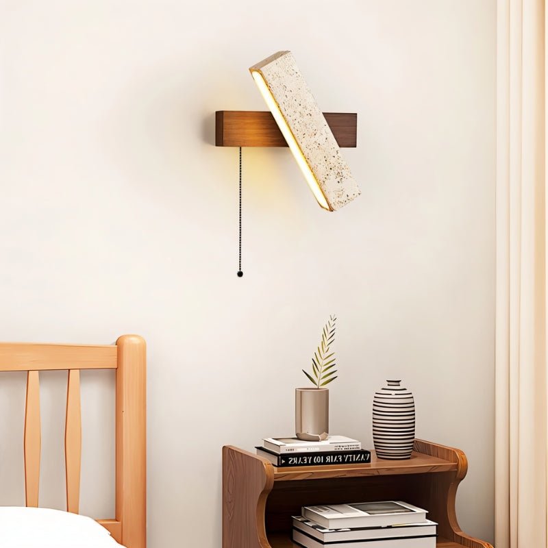 Glimra Travertine Wall Lamp