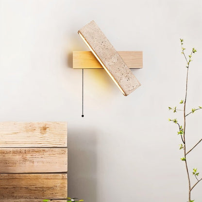 Glimra Travertine Wall Lamp