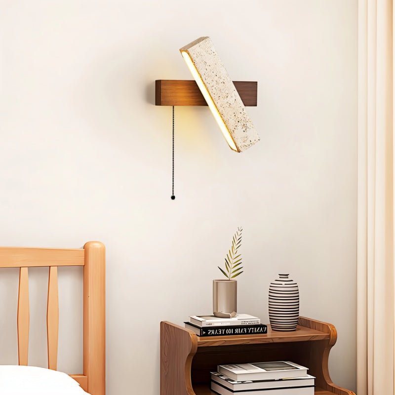 Glimra Travertine Wall Lamp