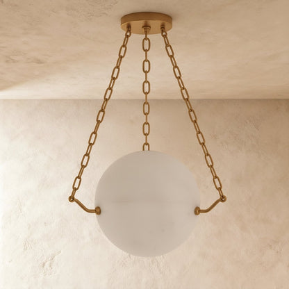 Globus Alabaster Pendant Light