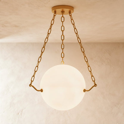 Globus Alabaster Pendant Light