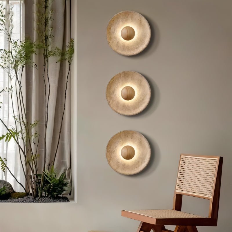 Glova Travertine Wall Lamp