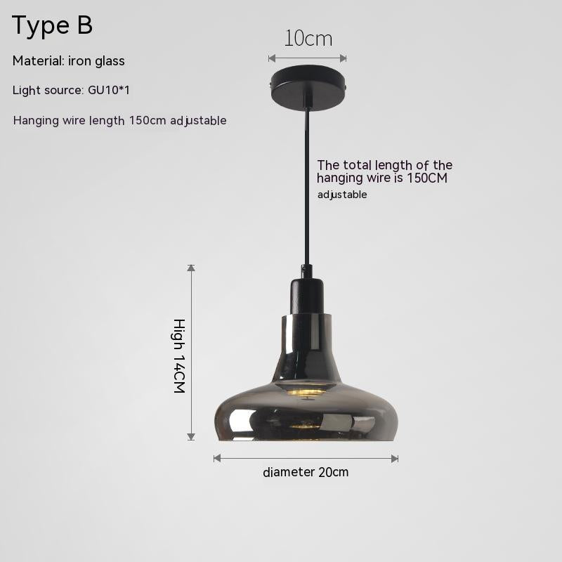 GU10 Glass Spotlight Pendant Light / Color C