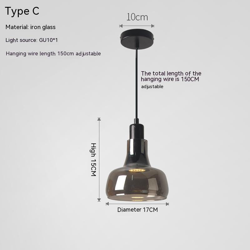 GU10 Glass Spotlight Pendant Light / Color D