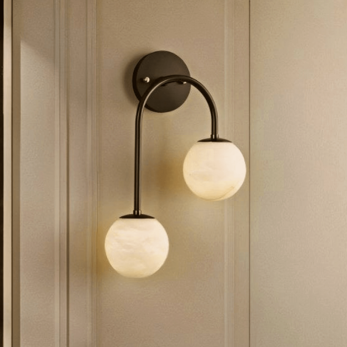 Hulel Alabaster Wall Sconce