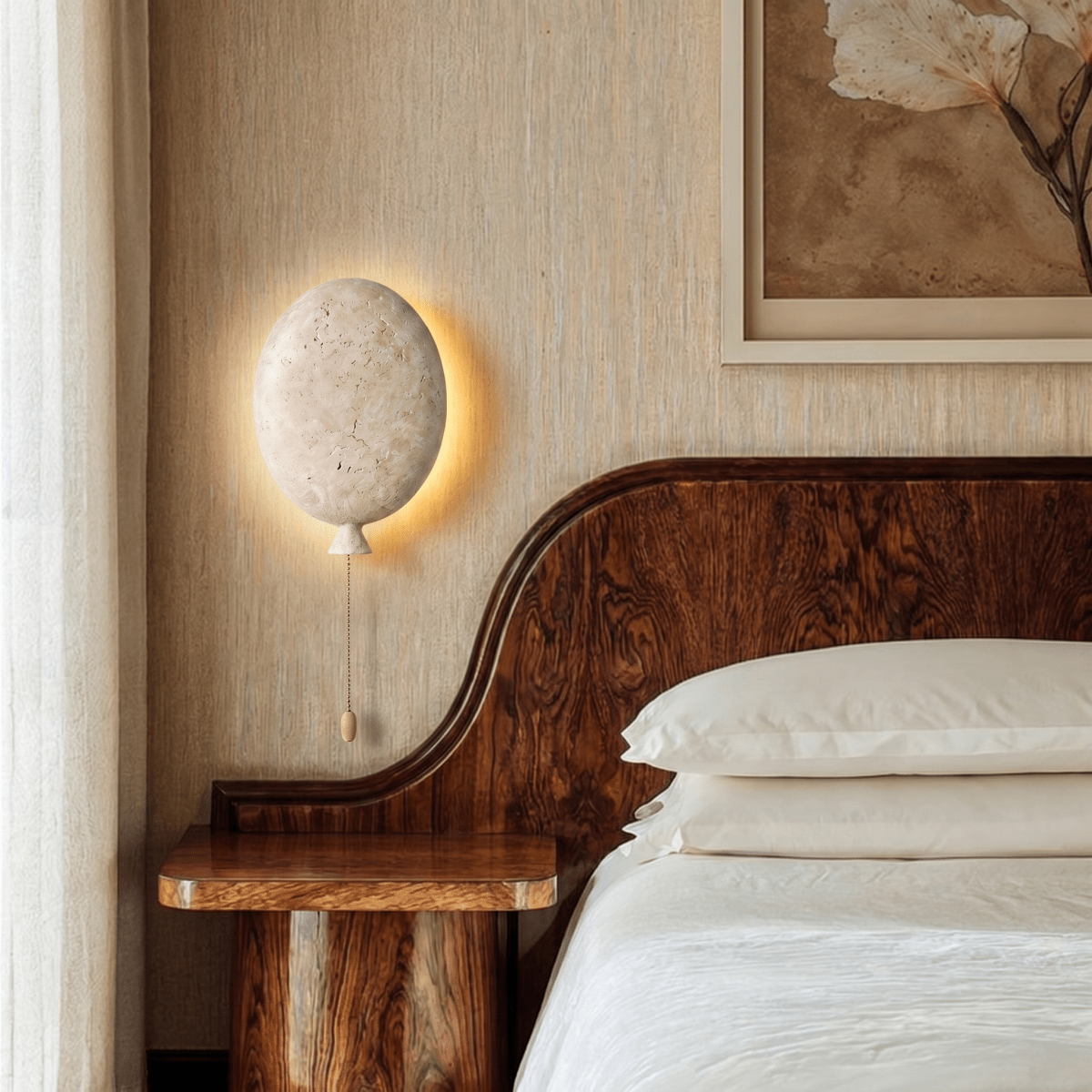 Krone Travertine Wall Lamp