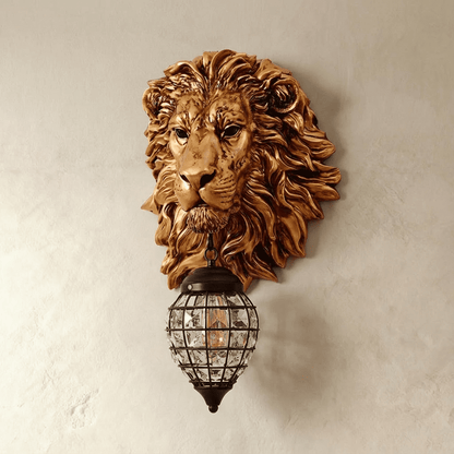 Lion Head Wall Lamp