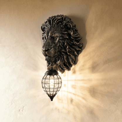 Lion Head Wall Lamp
