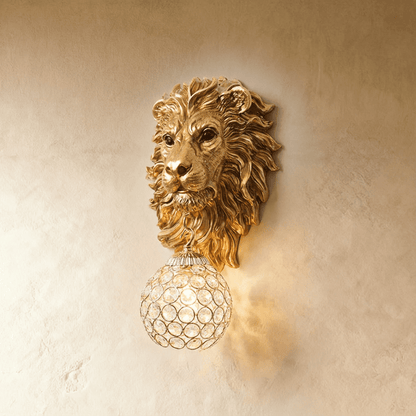Lion Head Wall Lamp