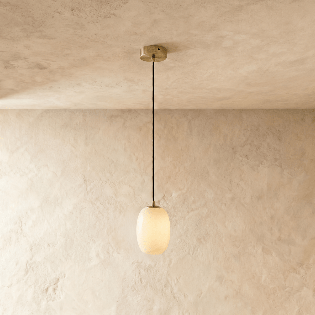 Lithos Alabaster Pendant Light