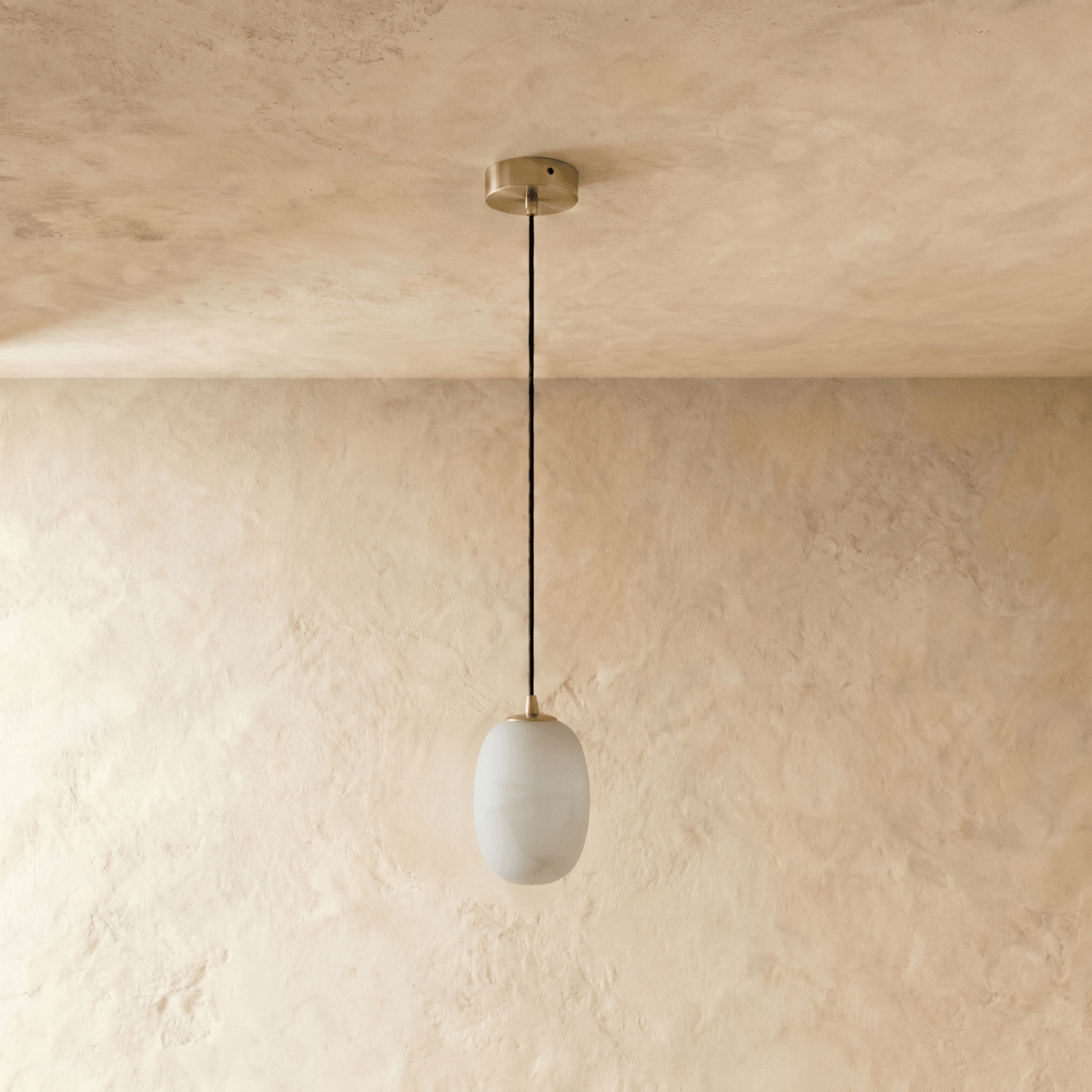 Lithos Alabaster Pendant Light