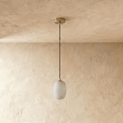 Lithos Alabaster Pendant Light