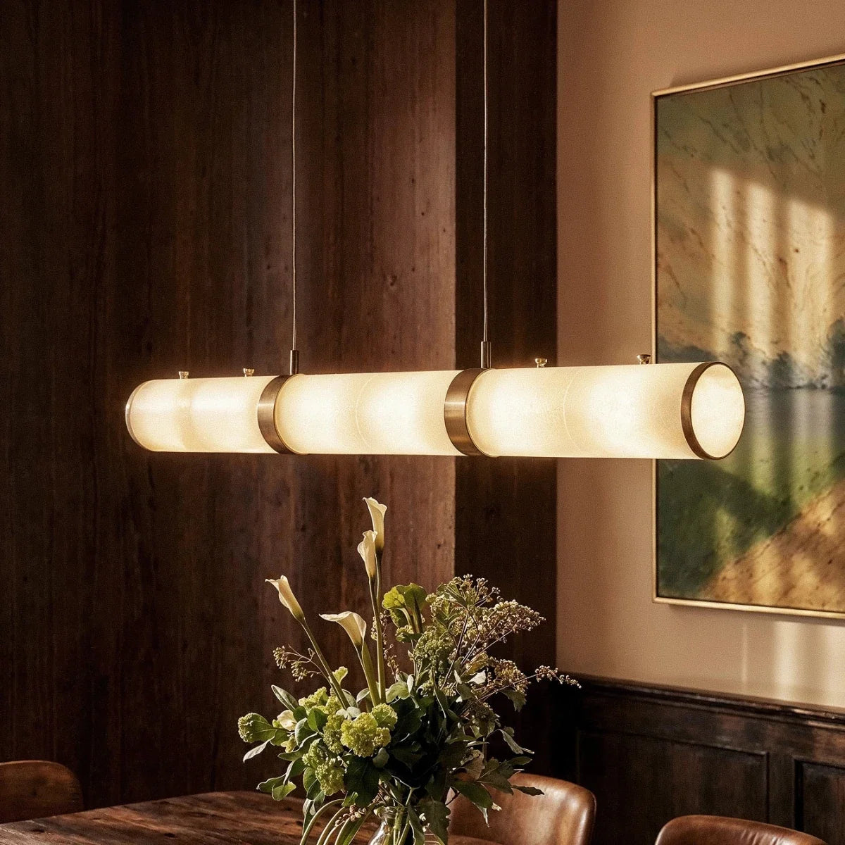 Miglan Alabaster Chandelier Light