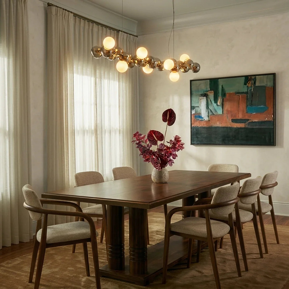 Molecules Chandelier