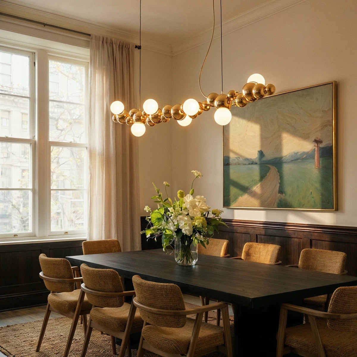 Molecules Chandelier