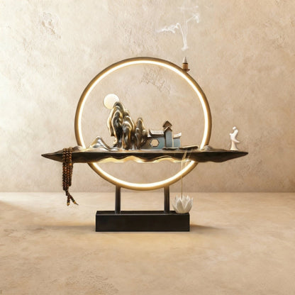 Moonlit Incense Burner Table Lamp