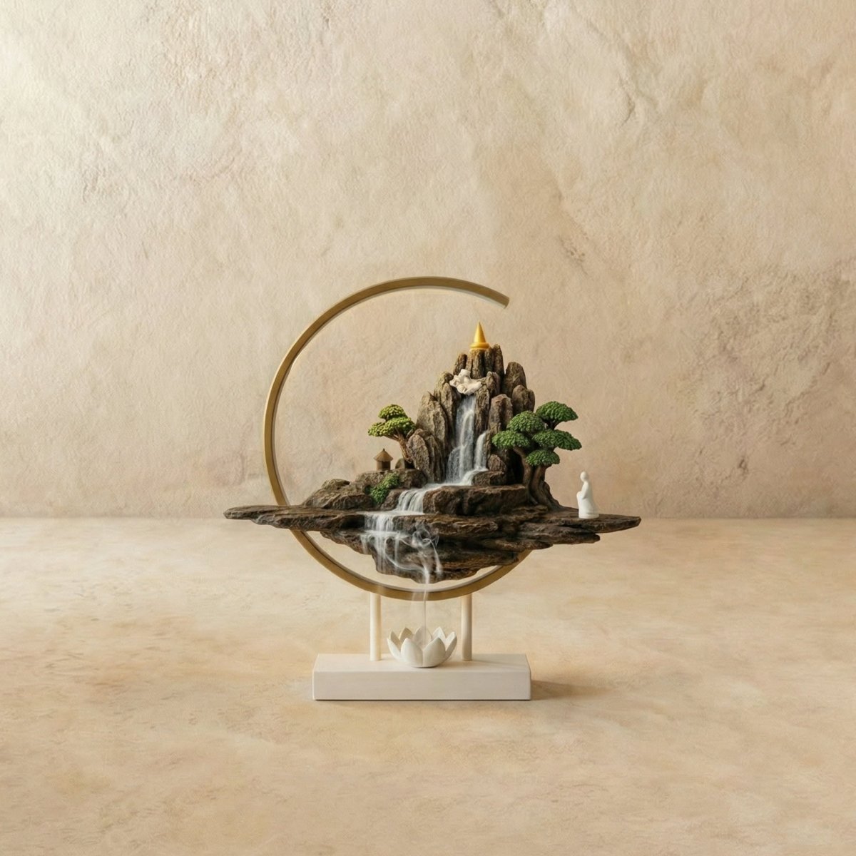 Moonlit Incense Burner Table Lamp