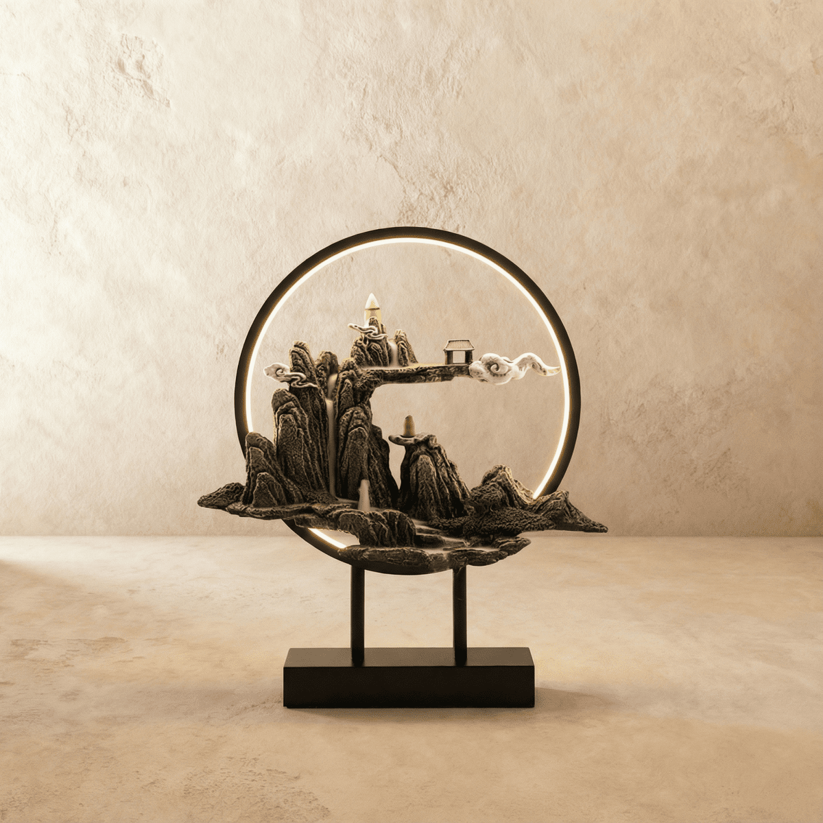 Moonlit Incense Burner Table Lamp