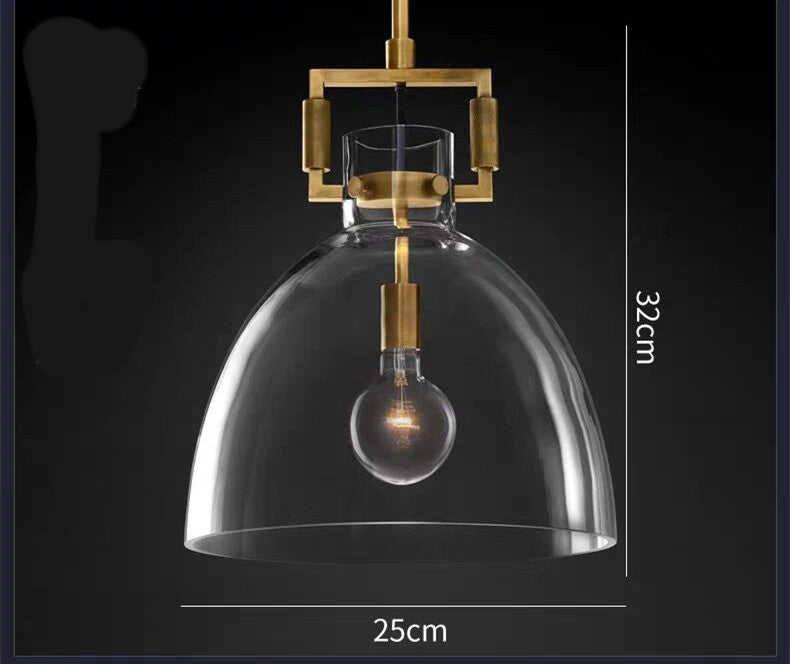 Nordic Iron and Glass Chandelier / C