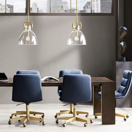 Nordic Iron and Glass Chandelier / B