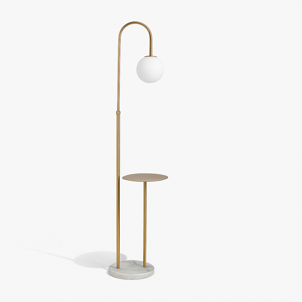 Okul Floor Lamp With Smart Side Table