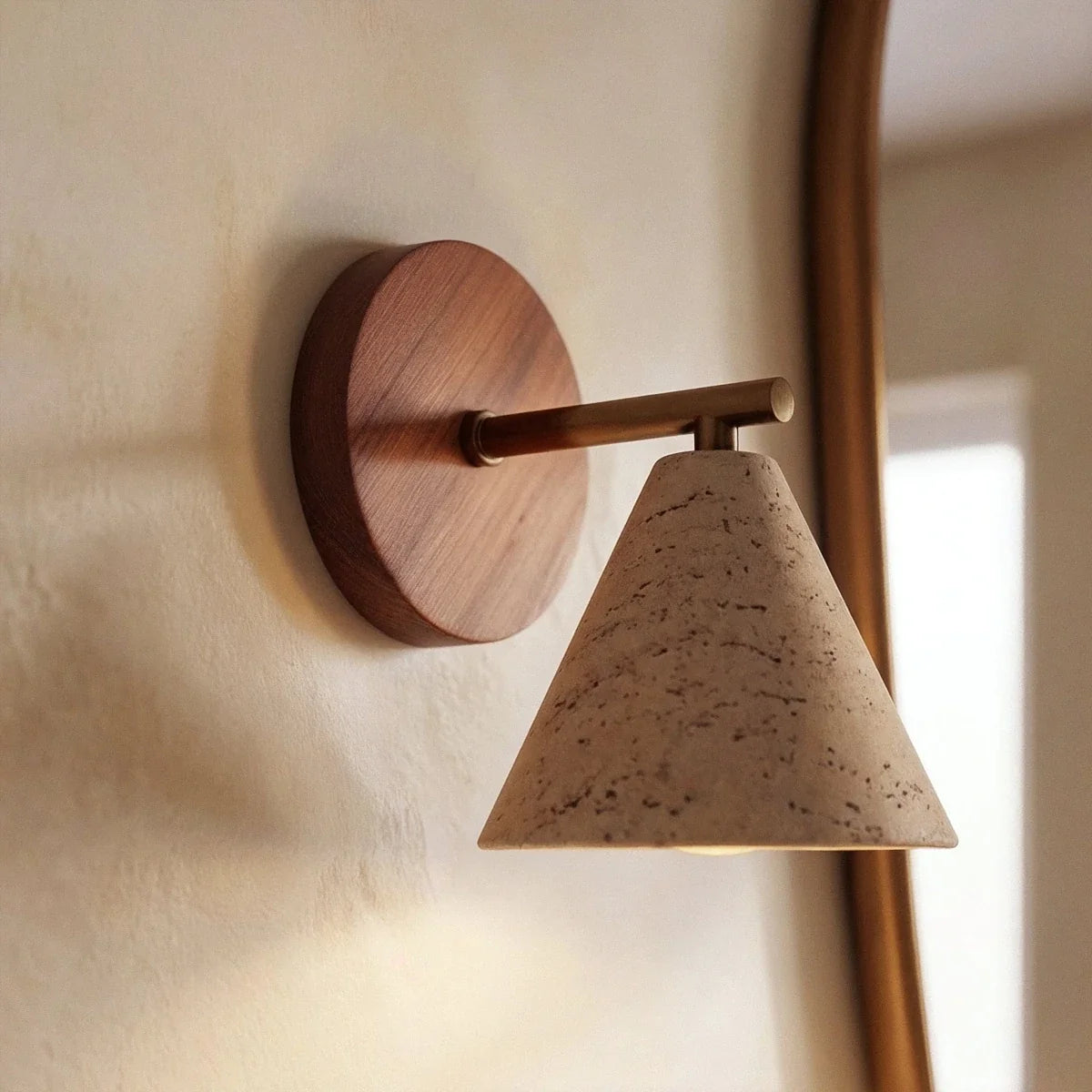Omicil Travertine Wall Lamp