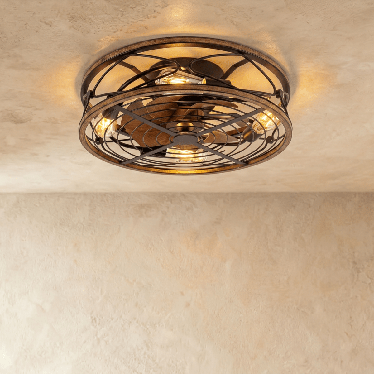 Oran Ceiling Light & Invisible Fan