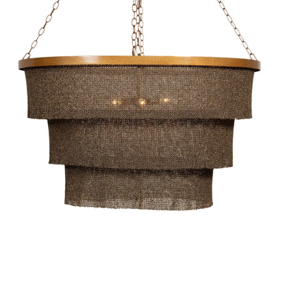 Oval Gold or Silver Chandelier / Bronze / Gold