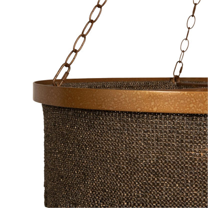 Oval Gold or Silver Chandelier / Black / Gold