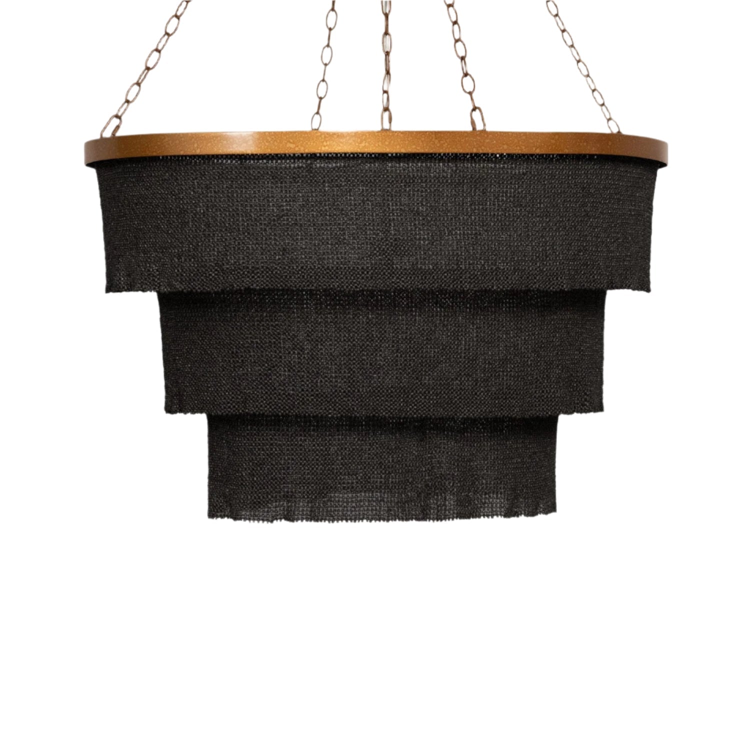 Oval Gold or Silver Chandelier