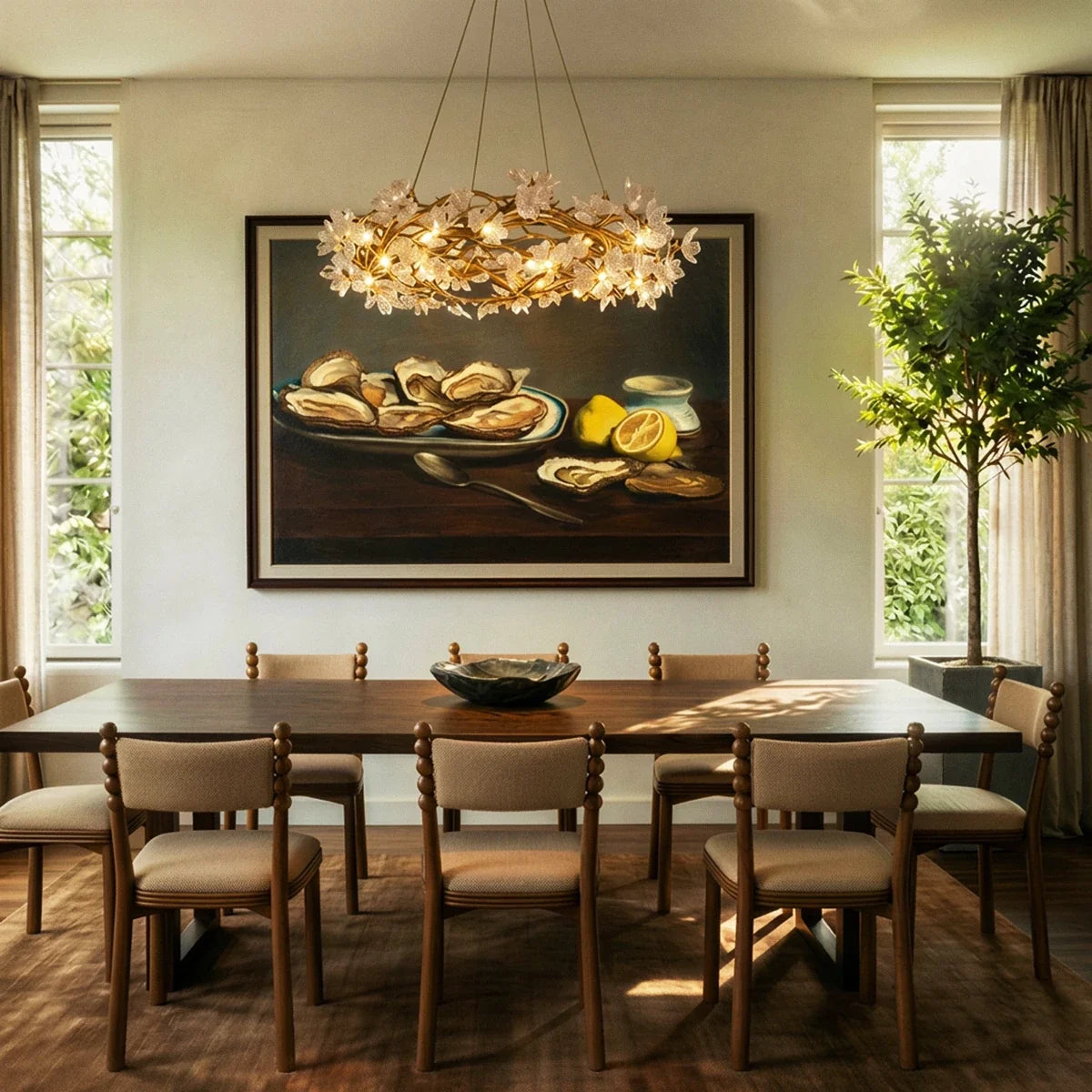 Petala Crystal Round Chandelier