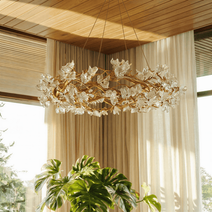 Petala Crystal Round Chandelier