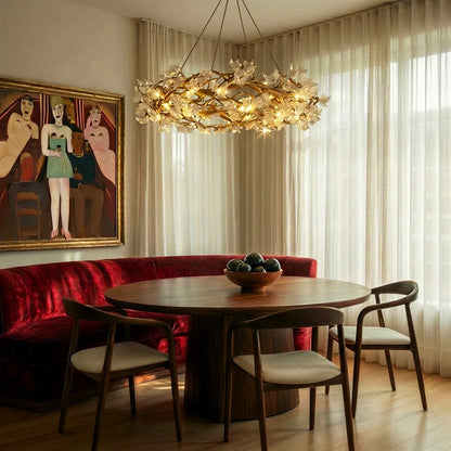 Petala Crystal Round Chandelier