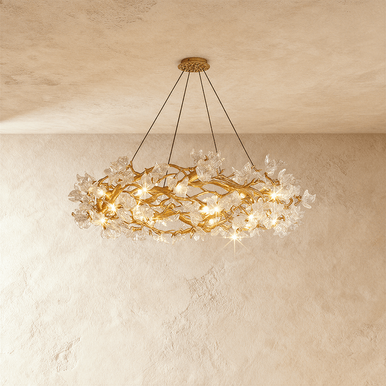 Petala Crystal Round Chandelier