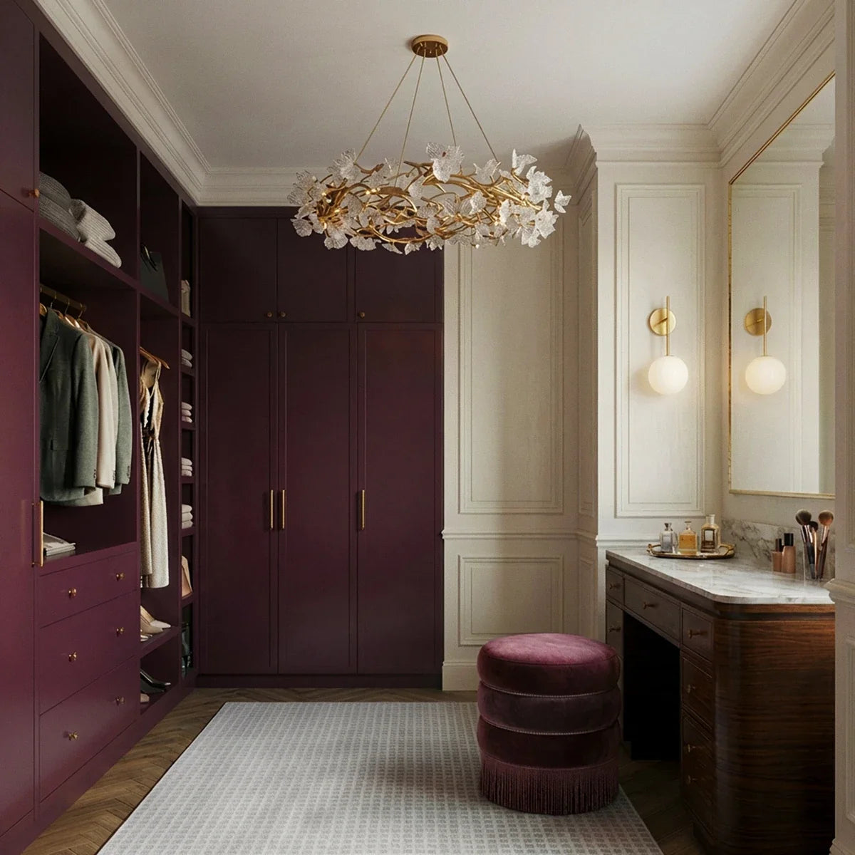 Petala Crystal Round Chandelier