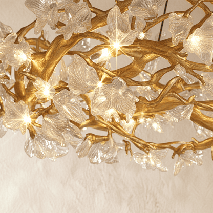 Petala Crystal Round Chandelier